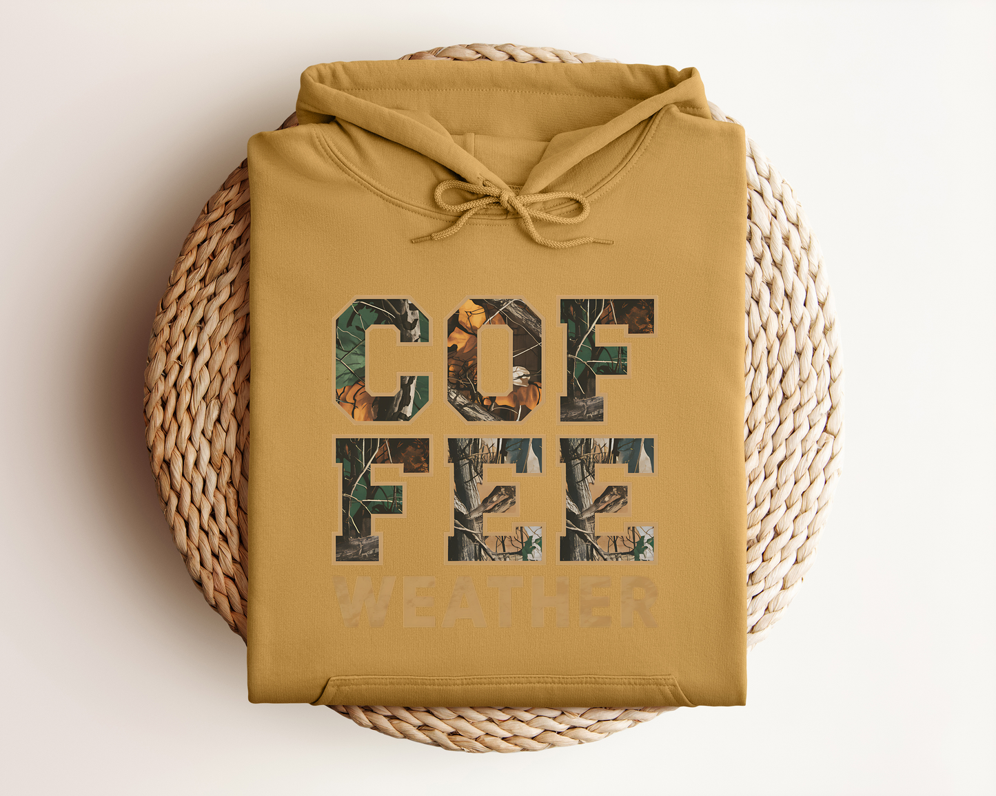 COFFEE WEATHER CAMO HOODIE