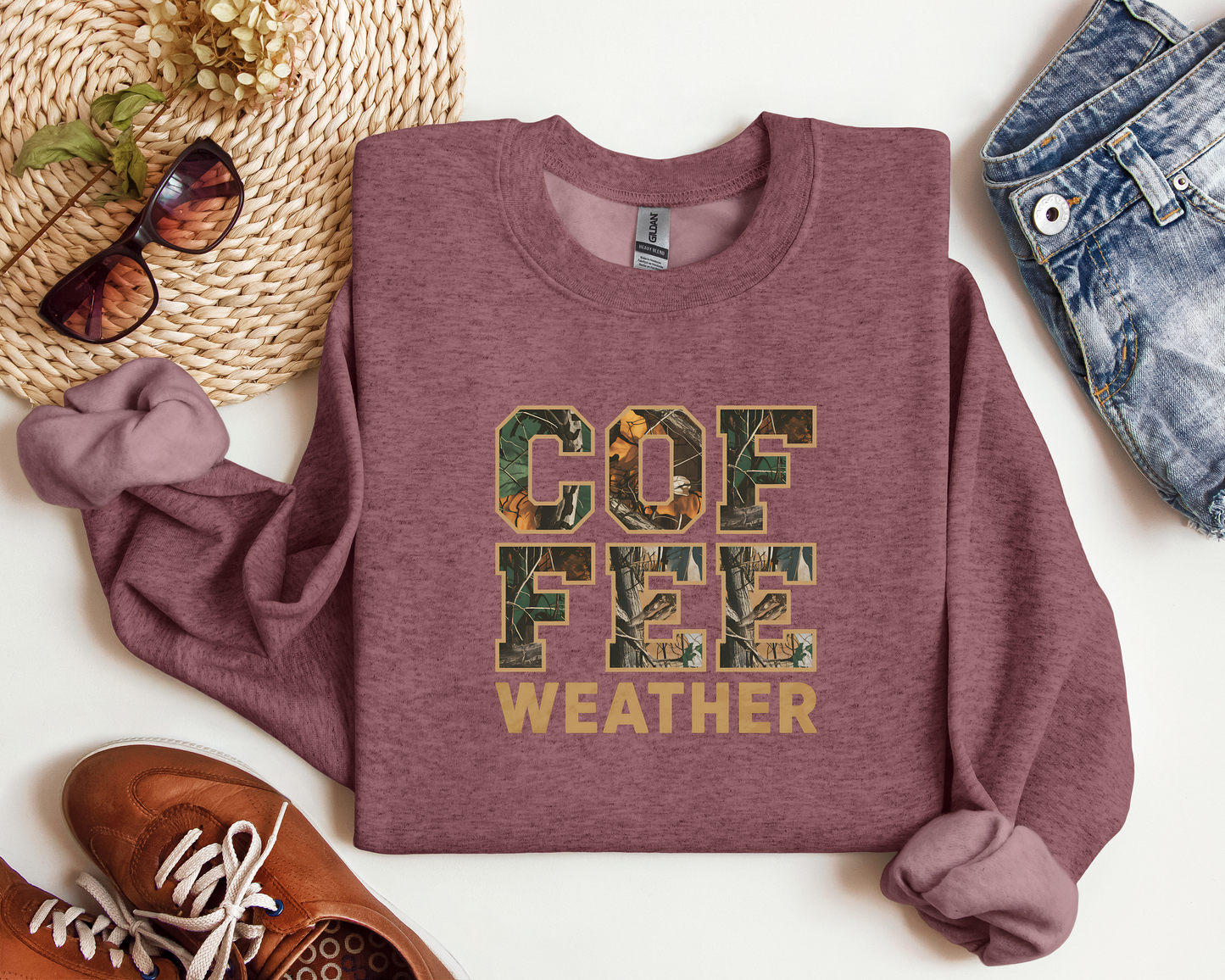 COFFEE WEATHER CAMO CREW