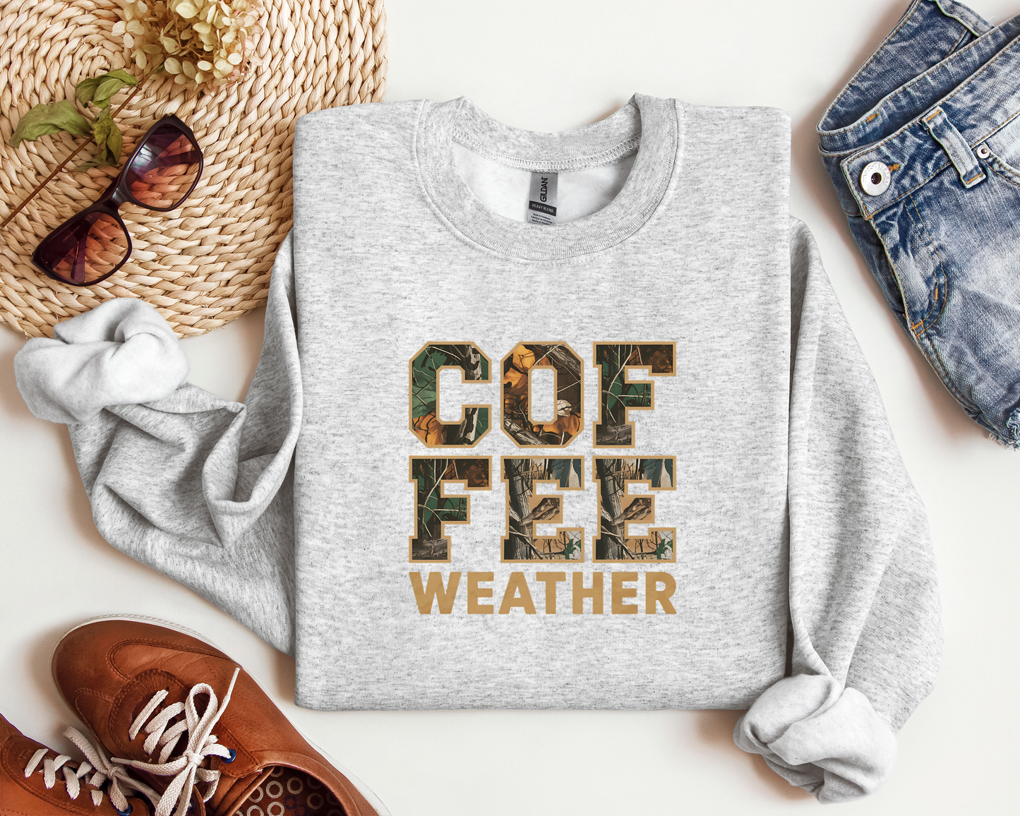 COFFEE WEATHER CAMO CREW