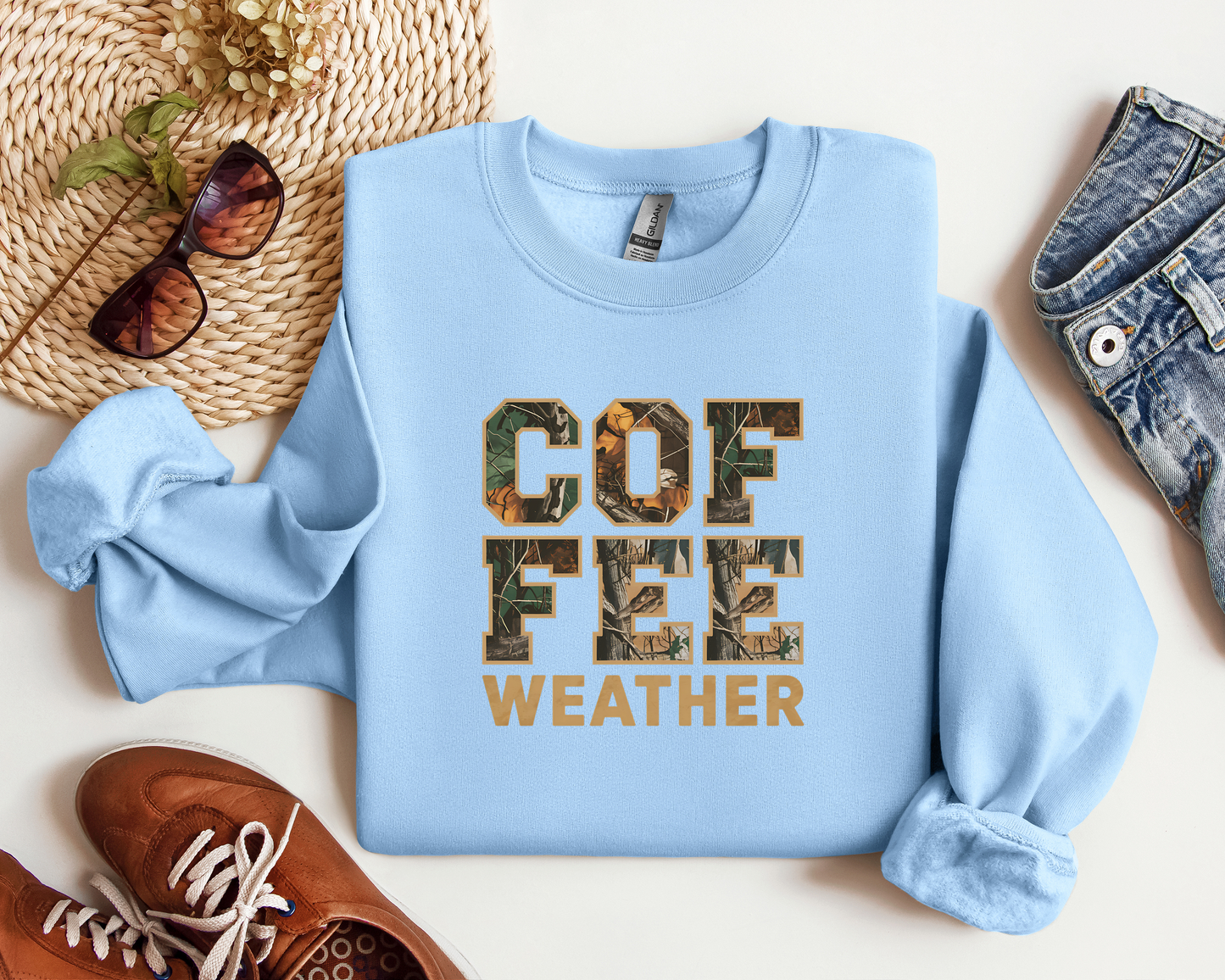 COFFEE WEATHER CAMO CREW