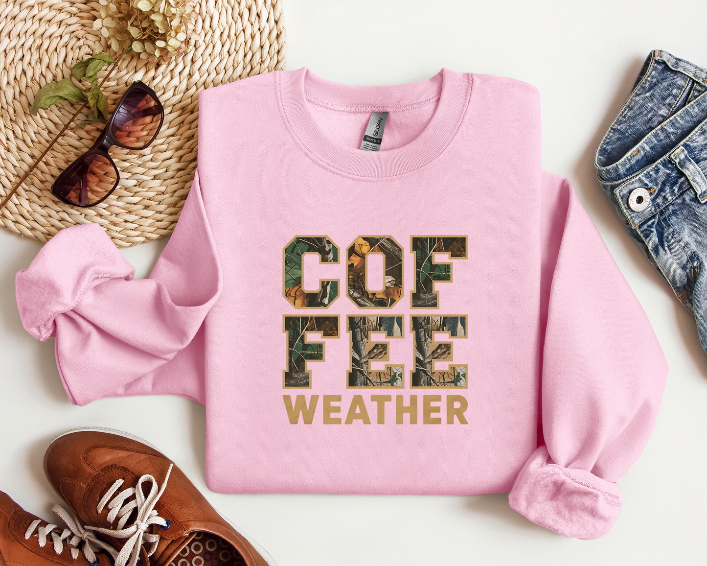 COFFEE WEATHER CAMO CREW