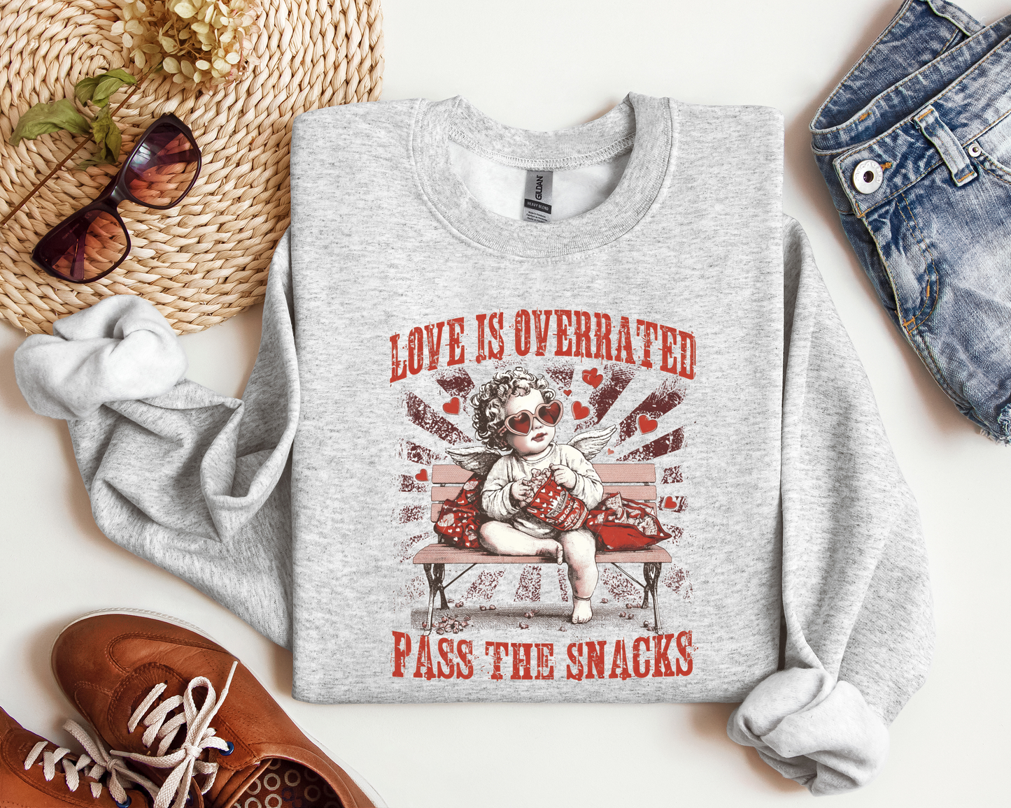 LOVE IS OVERRATED PASS THE SNACKS CREW