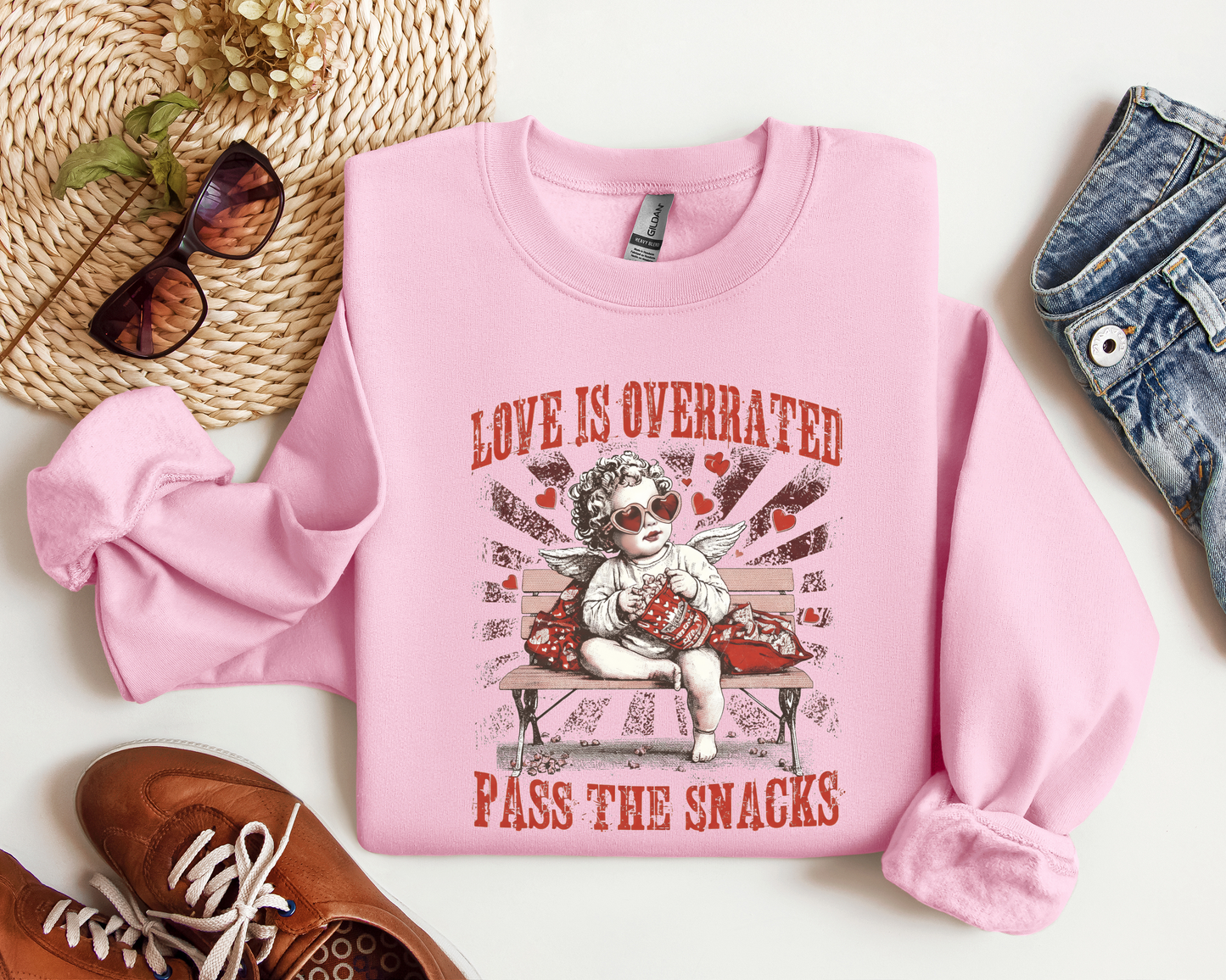 LOVE IS OVERRATED PASS THE SNACKS CREW