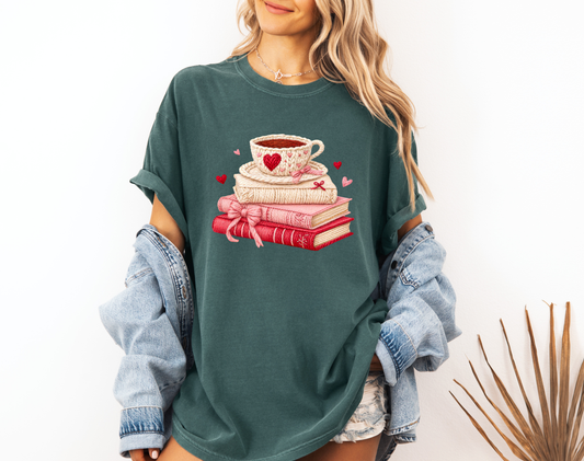 *NEW* CROCHET BOOKS AND COFFEE CC SHIRT