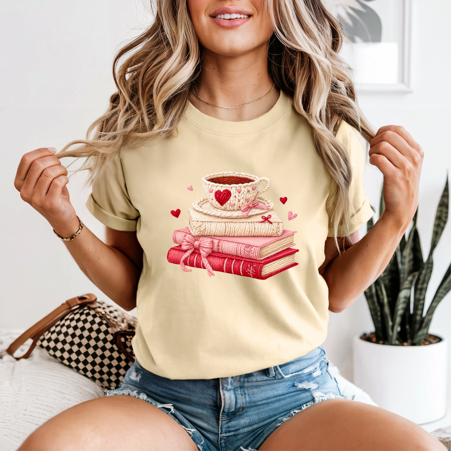 *NEW* CROCHET BOOKS AND COFFEE CC SHIRT