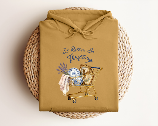 I'D RATHER BE THRIFTING HOODIE