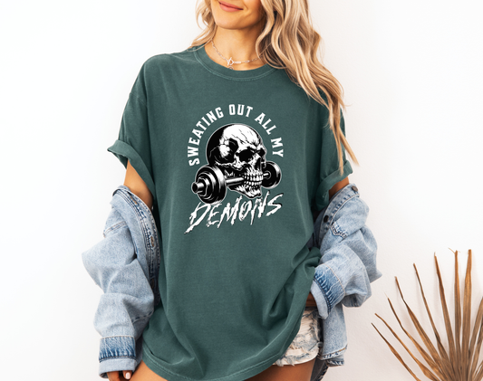 SWEATING OUT ALL MY DEMONS CC SHIRT