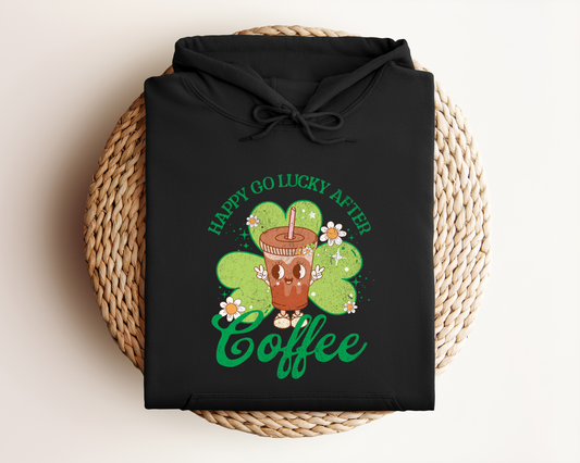 HAPPY GO LUCKY AFTER COFFEE HOODIE