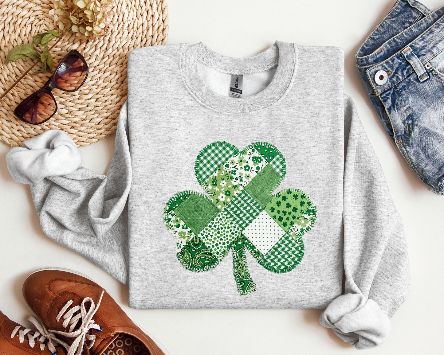 SHAMROCK PATCHWORK CREW