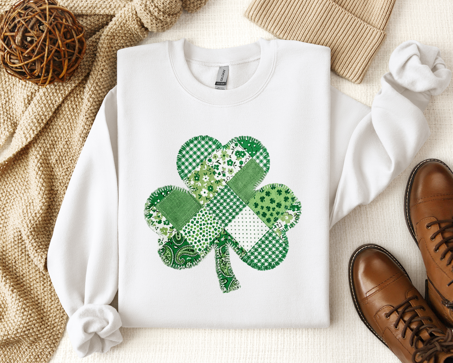 SHAMROCK PATCHWORK CREW