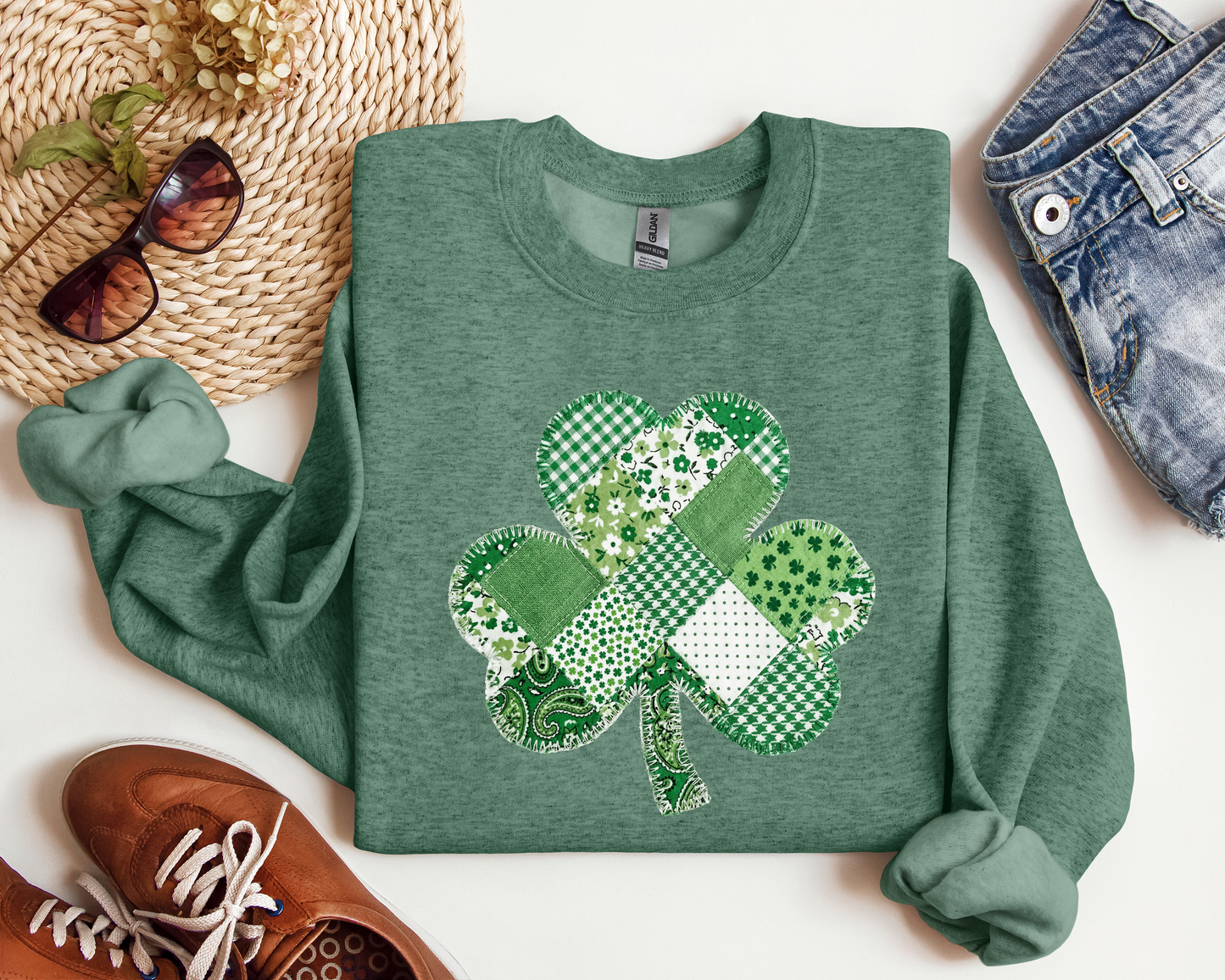 SHAMROCK PATCHWORK CREW