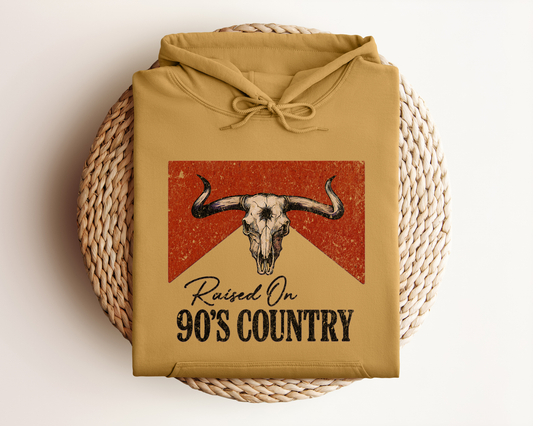 RAISED ON 90'S COUNTRY HOODIE
