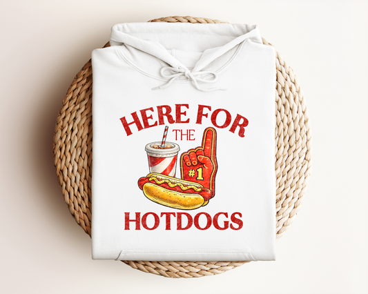 HERE FOR THE HOTDOGS HOODIE