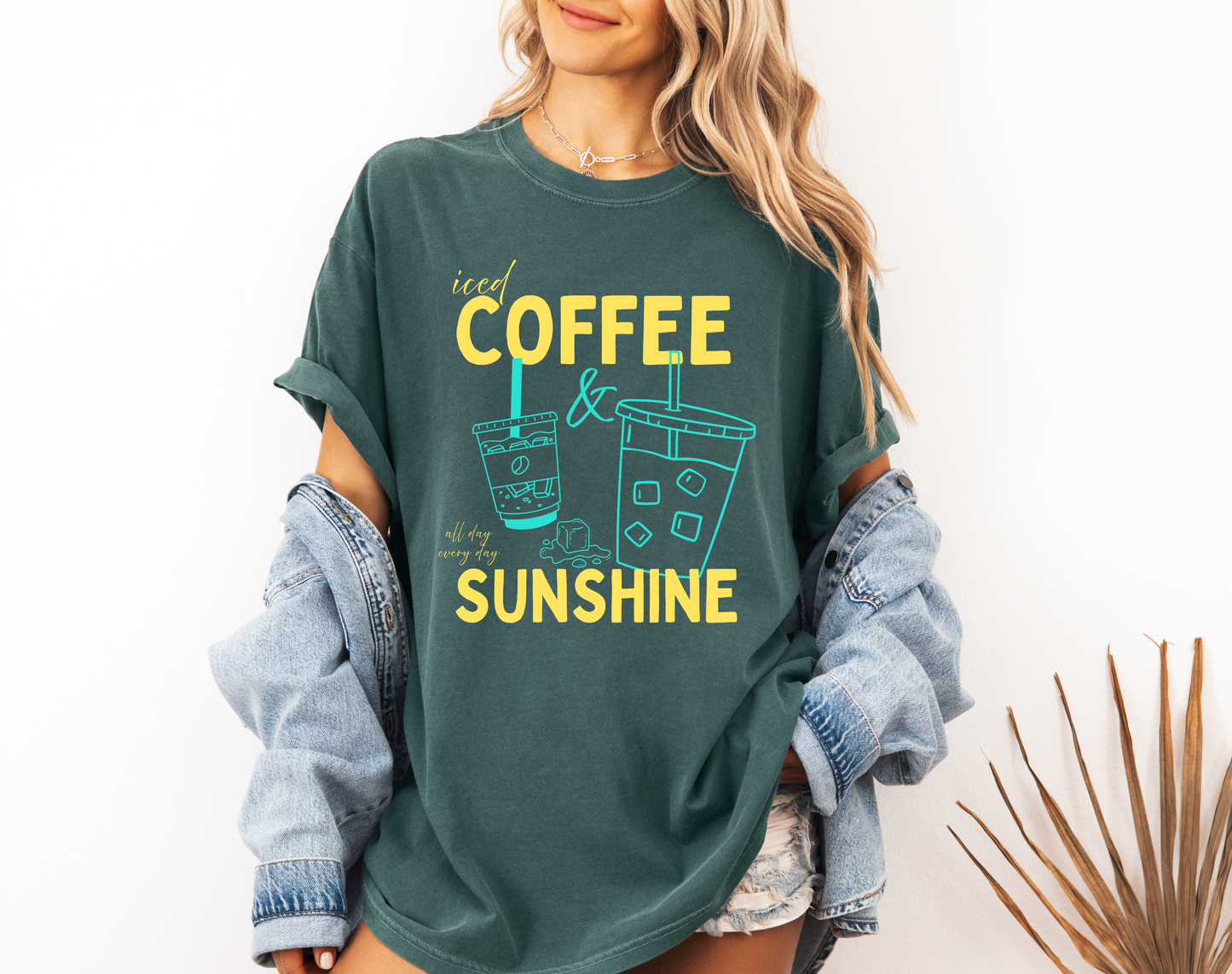 ICED COFFEE AND SUNSHINE CC SHIRT