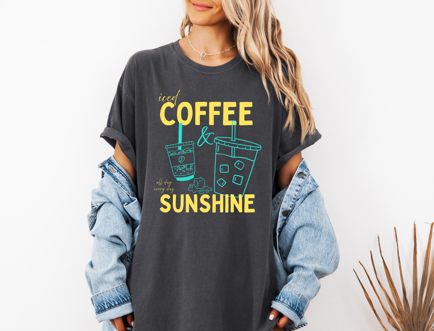 ICED COFFEE AND SUNSHINE CC SHIRT