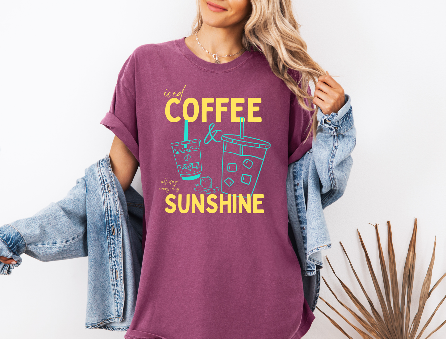 ICED COFFEE AND SUNSHINE CC SHIRT