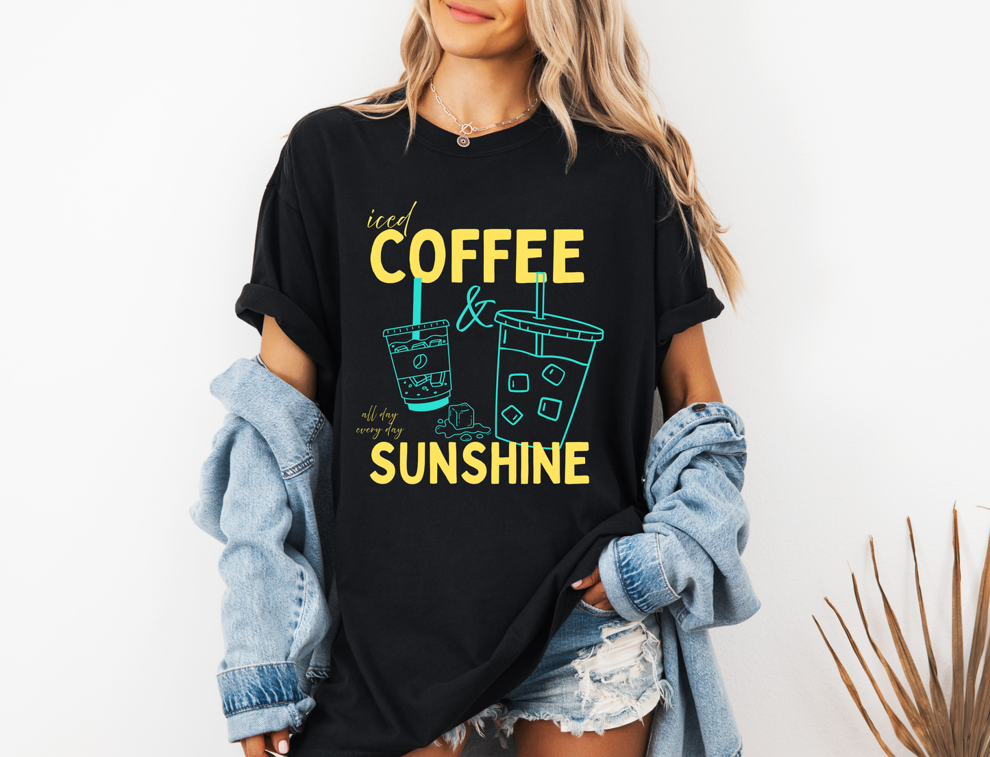 ICED COFFEE AND SUNSHINE CC SHIRT