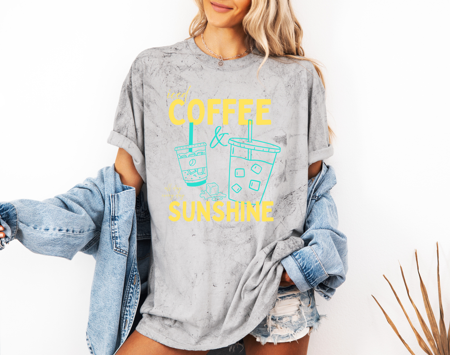 ICED COFFEE AND SUNSHINE CC SHIRT
