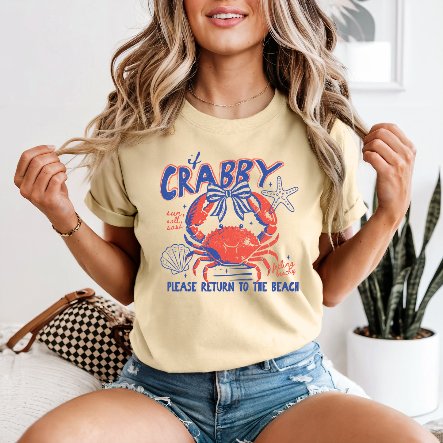 IF CRABBY PLEASE RETURN TO THE BEACH CC SHIRT