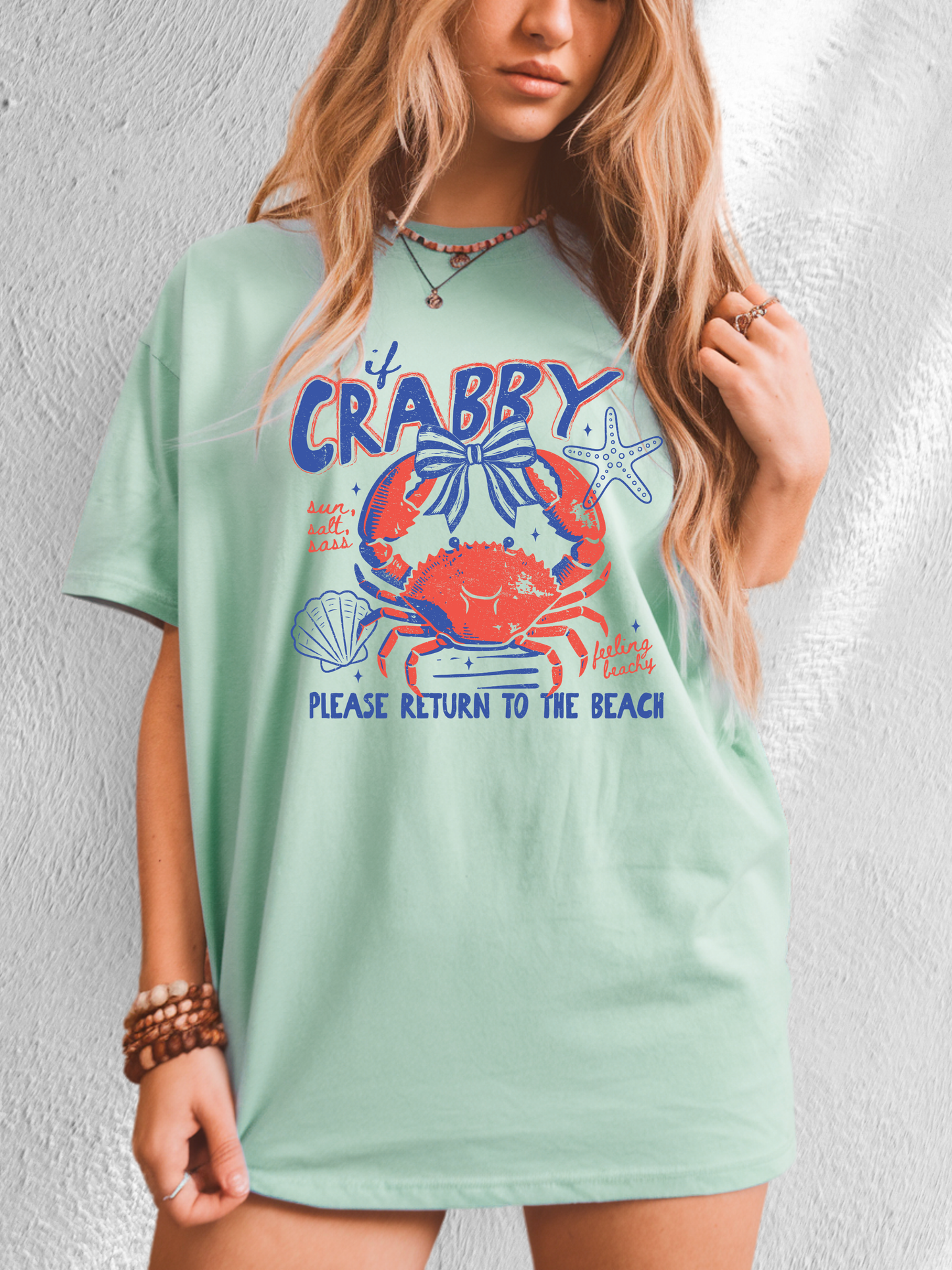 IF CRABBY PLEASE RETURN TO THE BEACH CC SHIRT