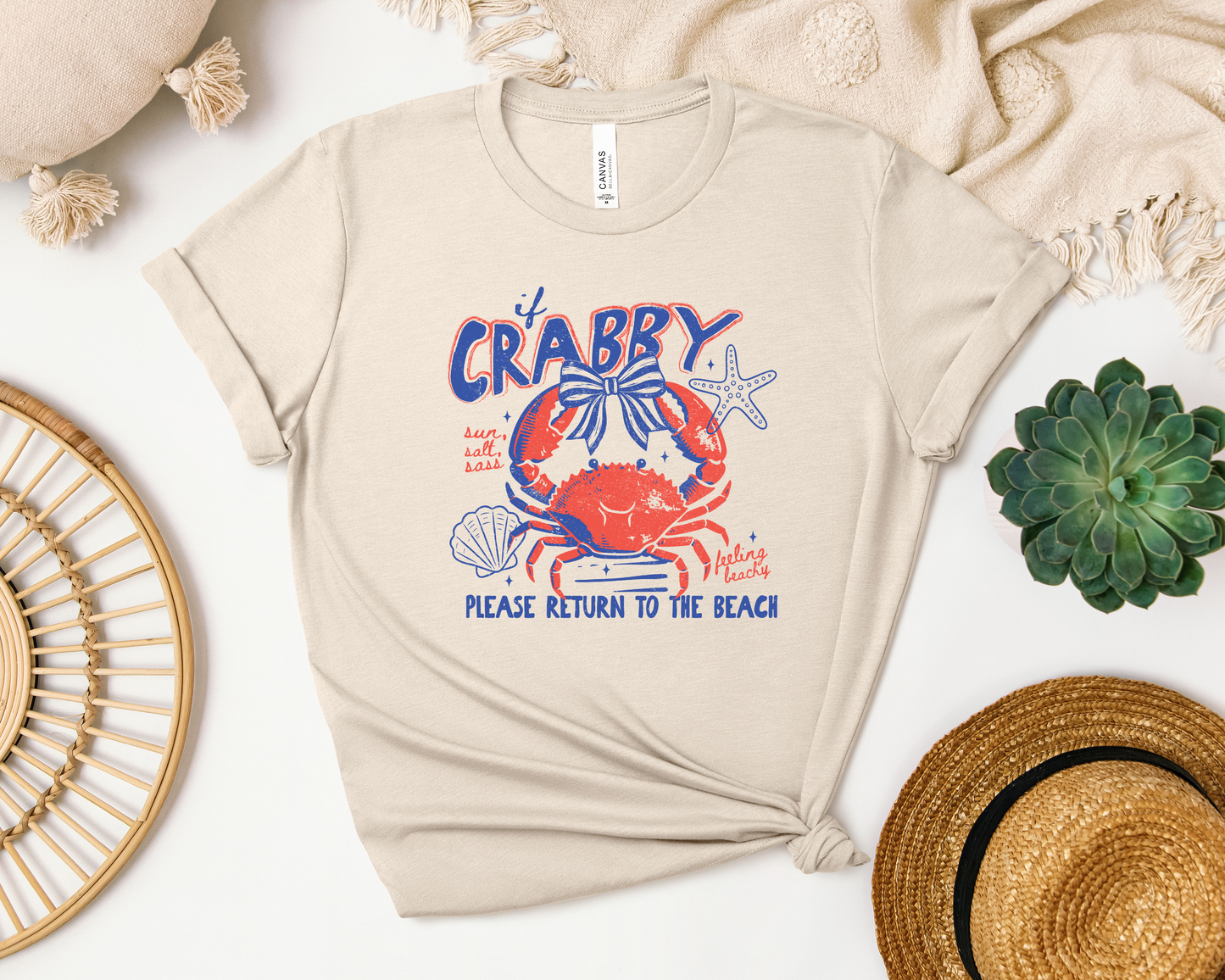 IF CRABBY PLEASE RETURN TO THE BEACH SHIRT