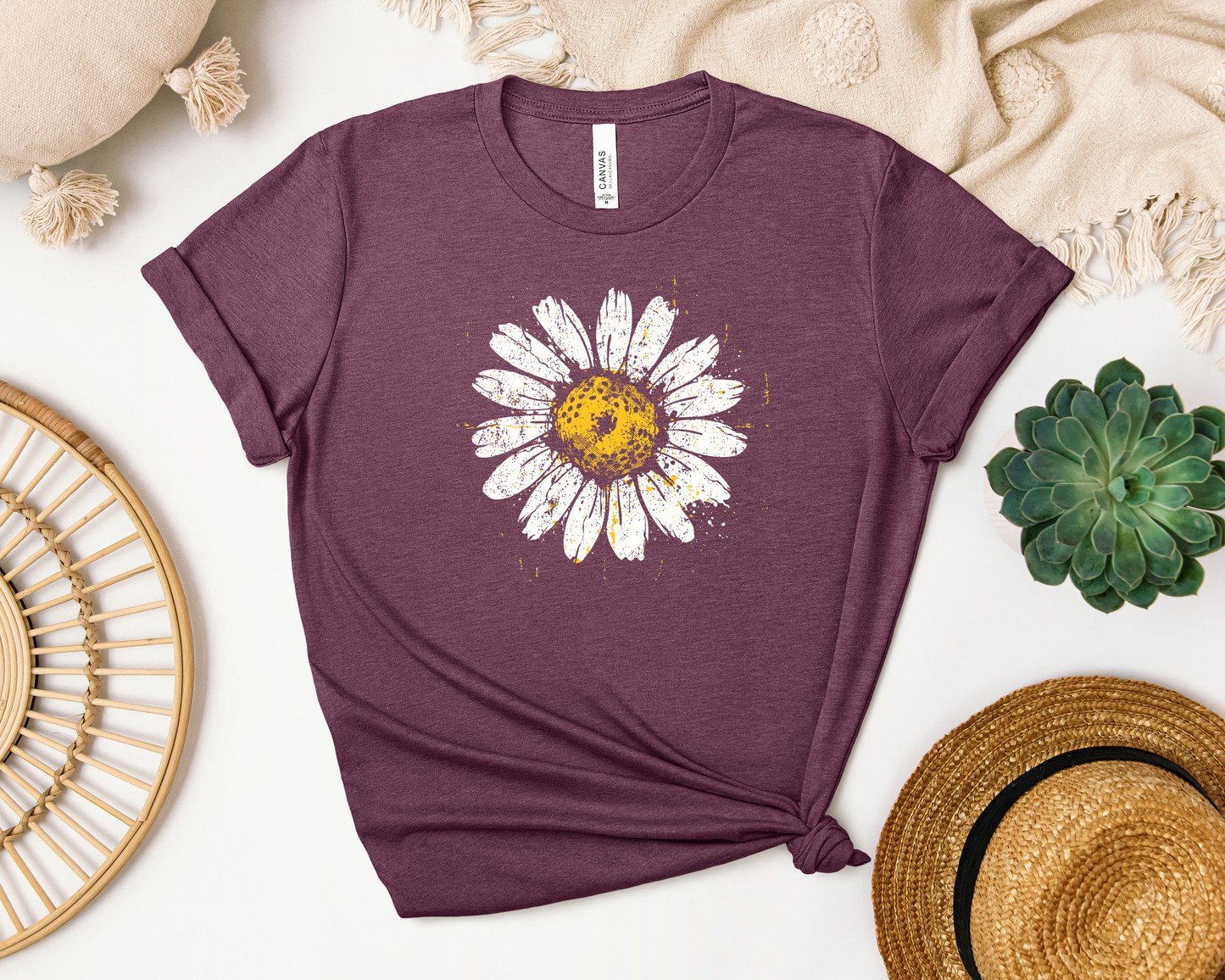 DISTRESSED DAISY SHIRT