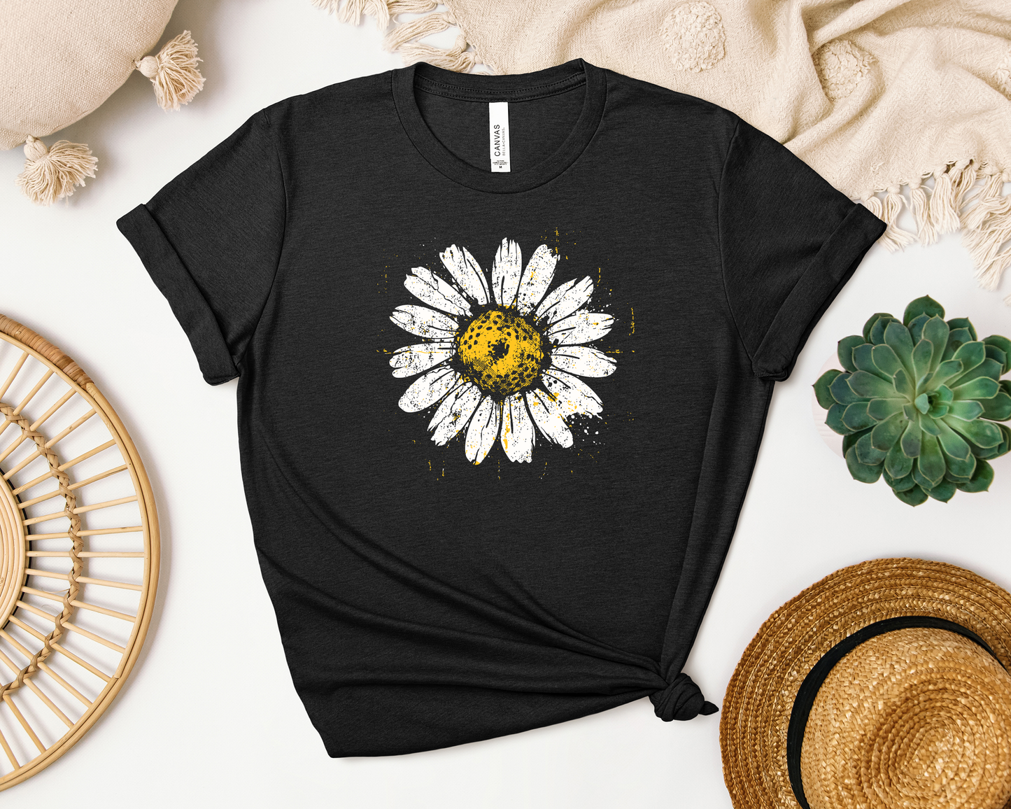 DISTRESSED DAISY SHIRT