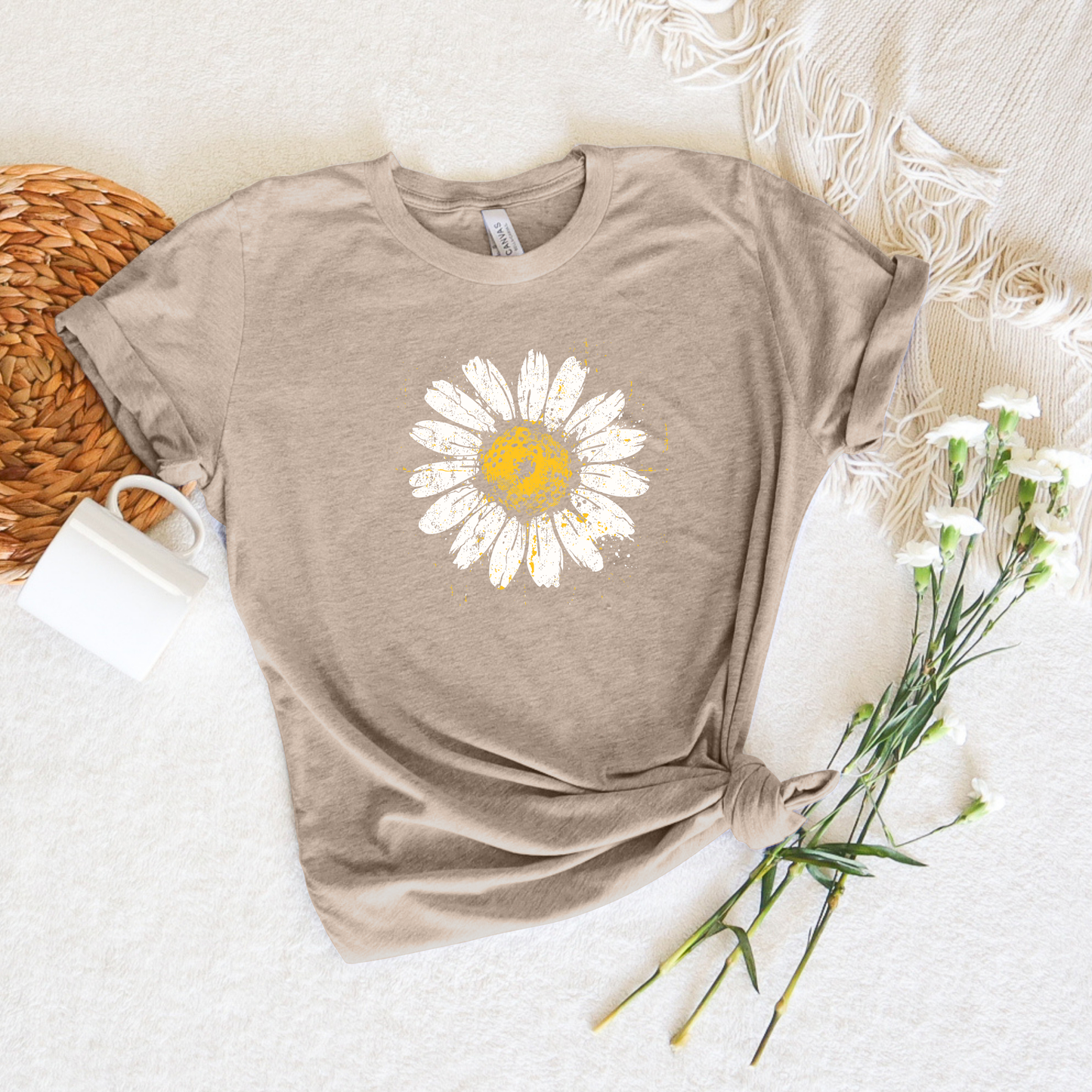 DISTRESSED DAISY SHIRT