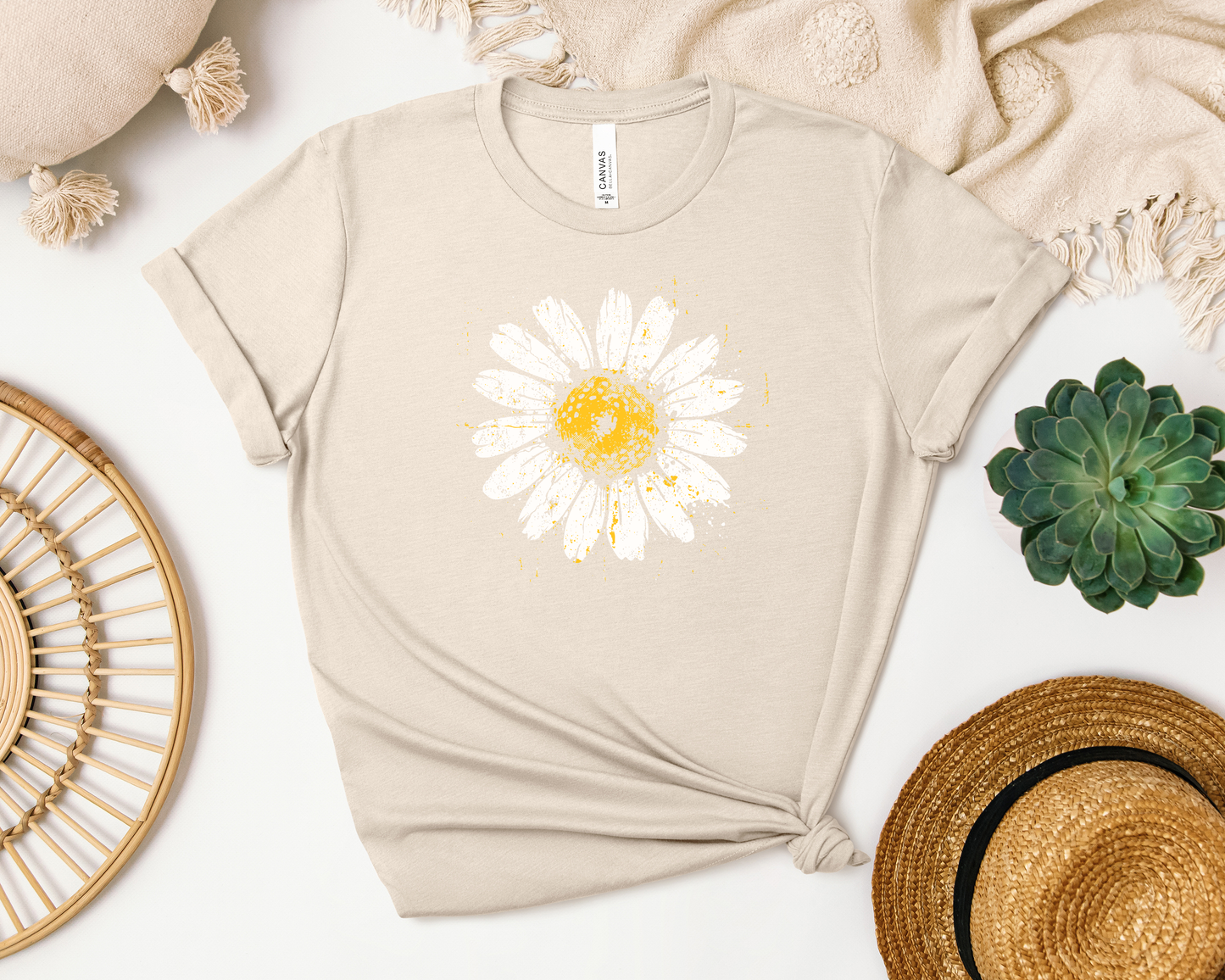 DISTRESSED DAISY SHIRT