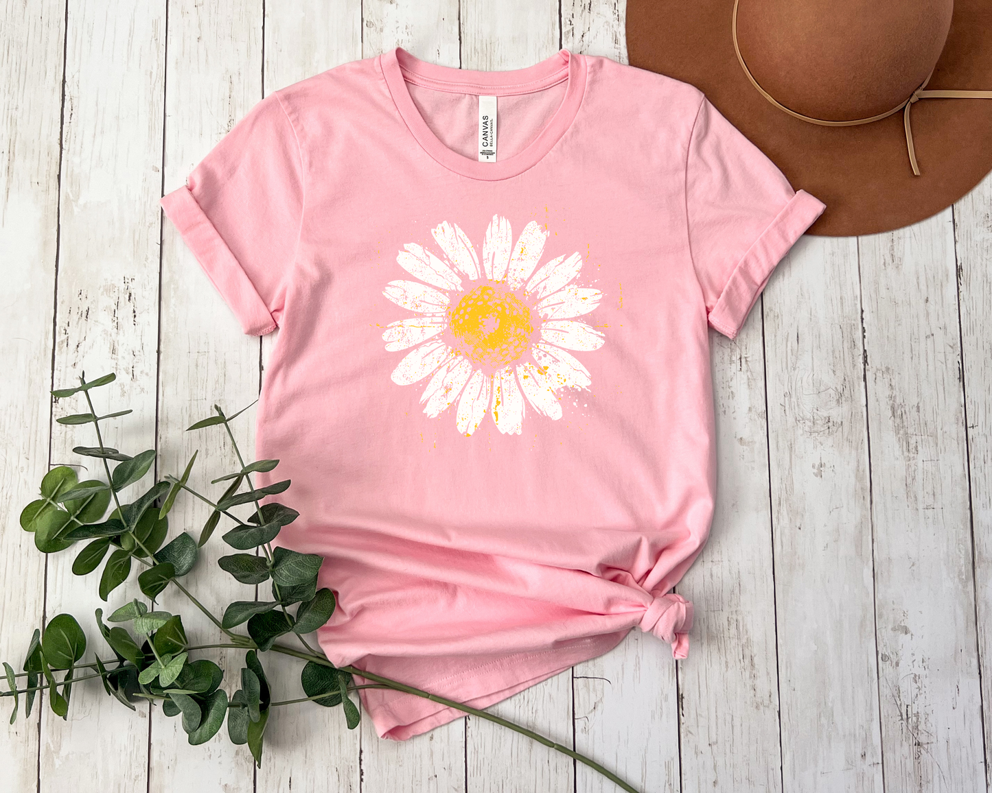 DISTRESSED DAISY SHIRT