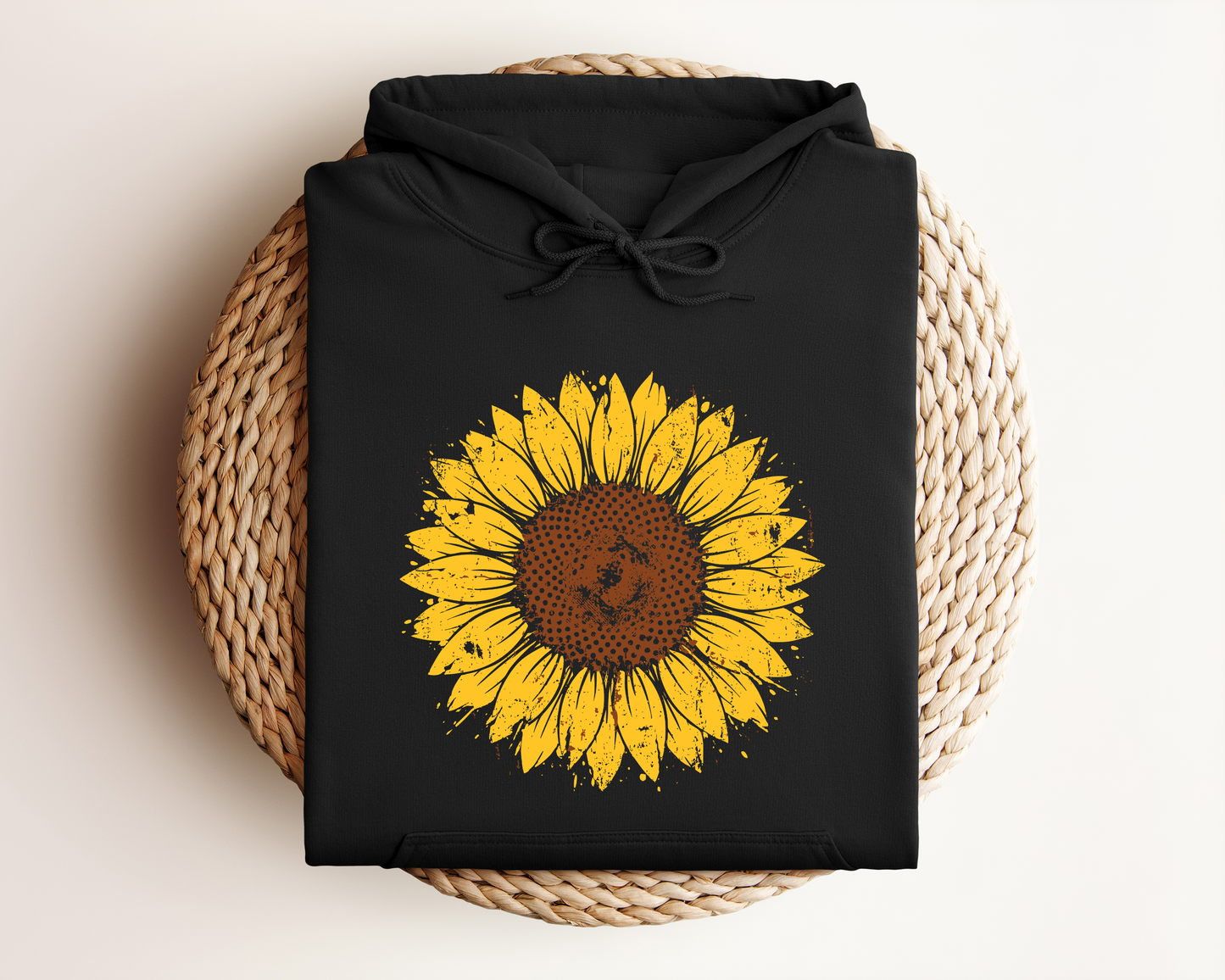 DISTRESSED SUNFLOWER HOODIE