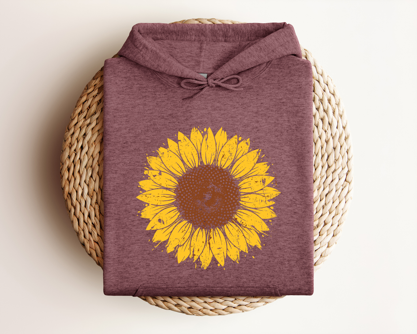 DISTRESSED SUNFLOWER HOODIE