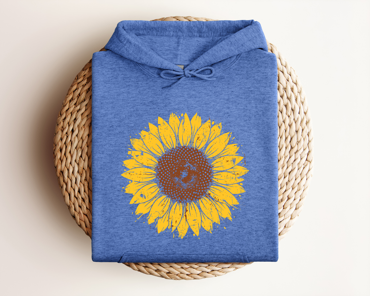 DISTRESSED SUNFLOWER HOODIE