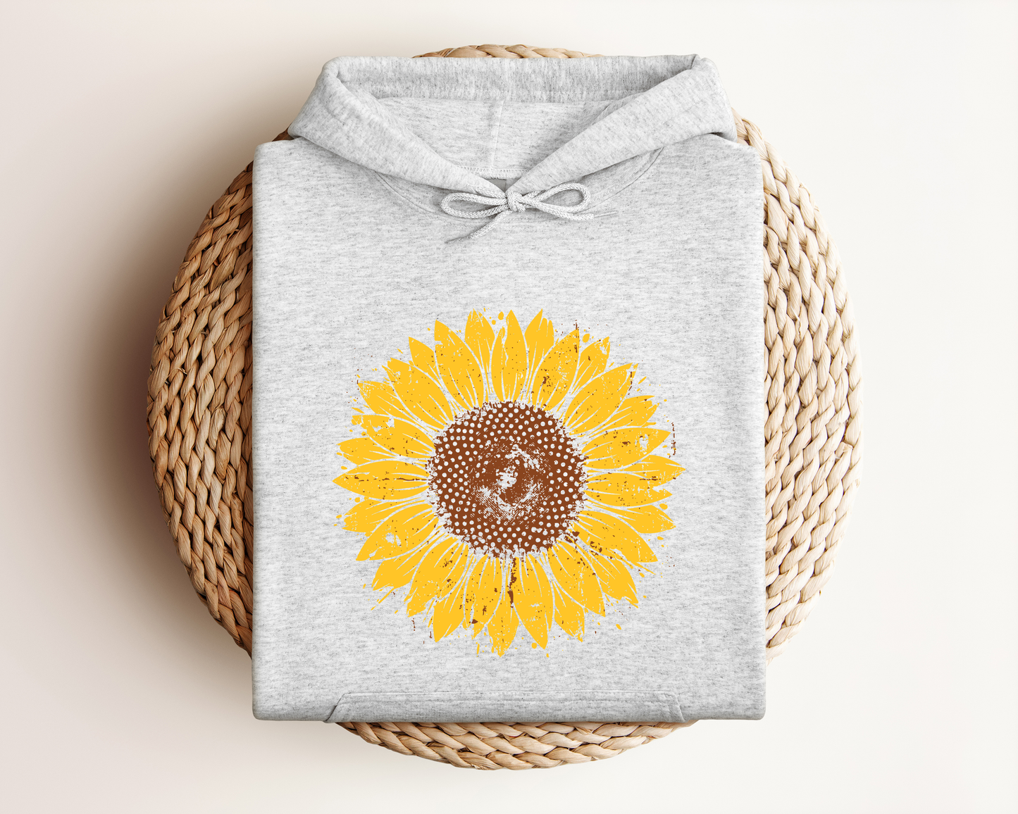 DISTRESSED SUNFLOWER HOODIE