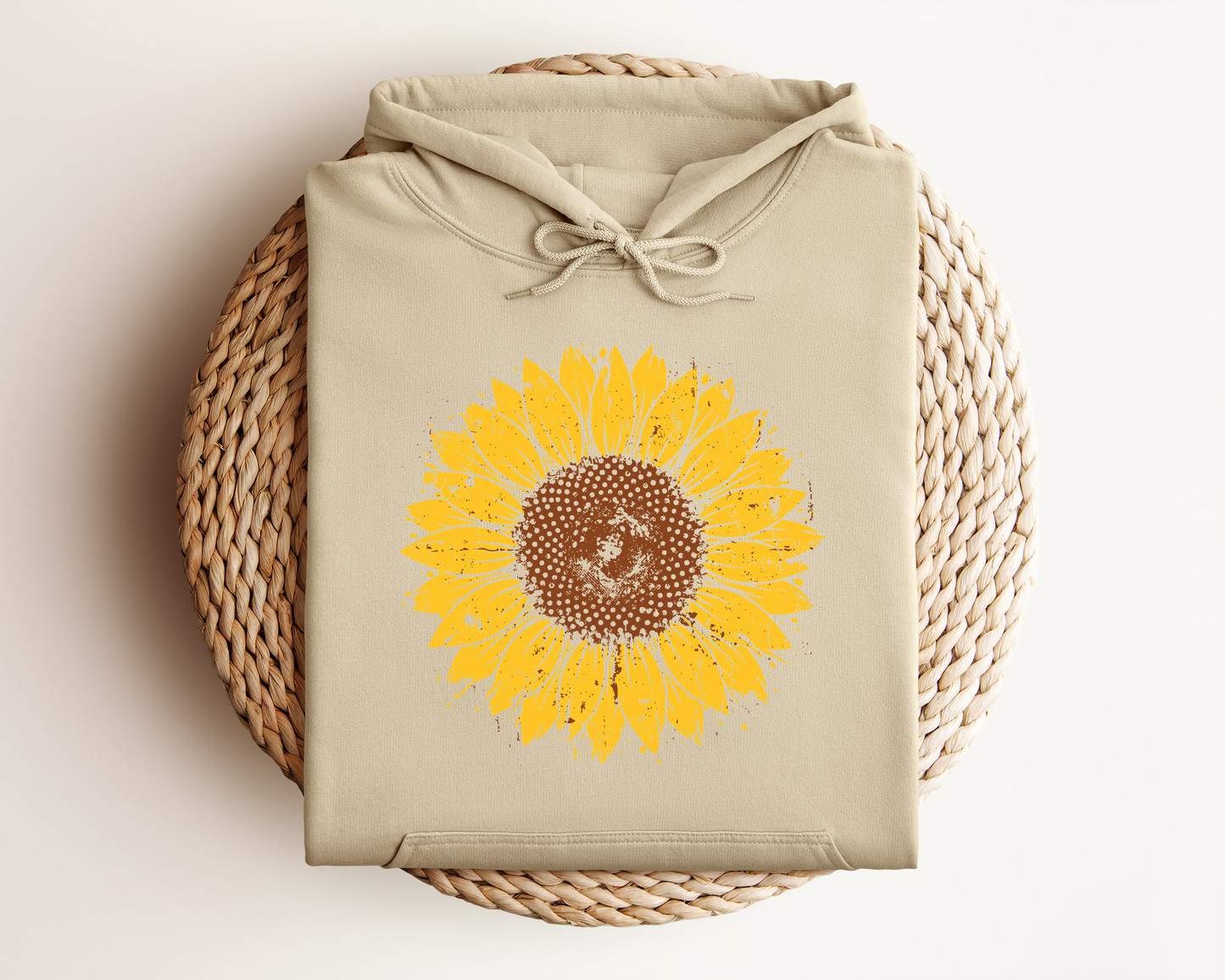 DISTRESSED SUNFLOWER HOODIE