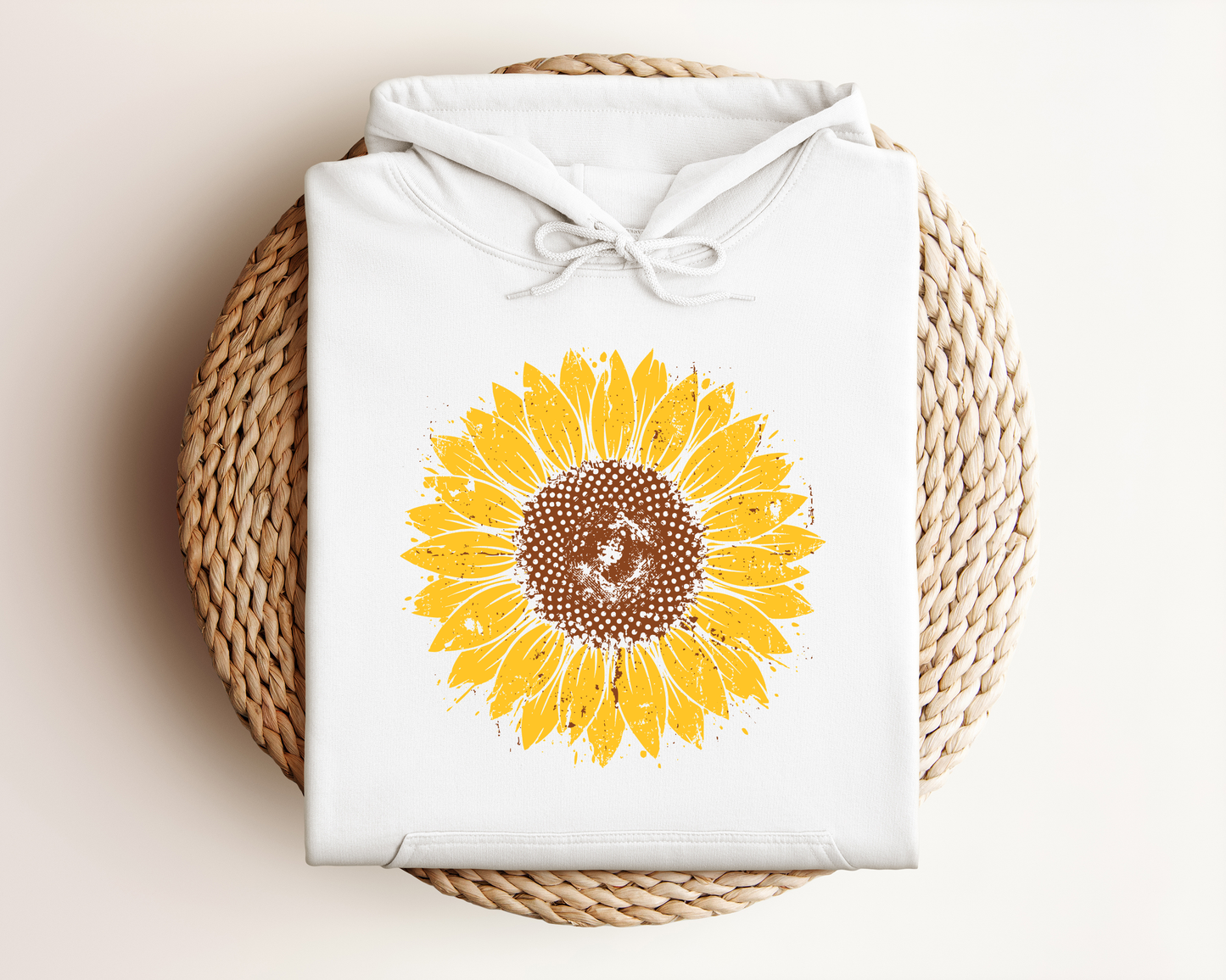 DISTRESSED SUNFLOWER HOODIE