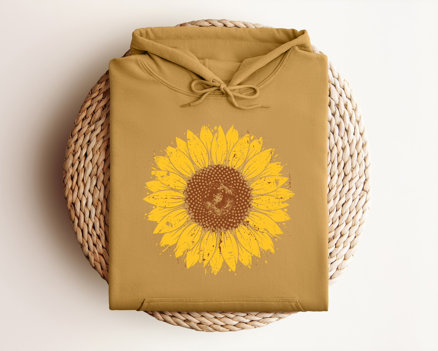 DISTRESSED SUNFLOWER HOODIE