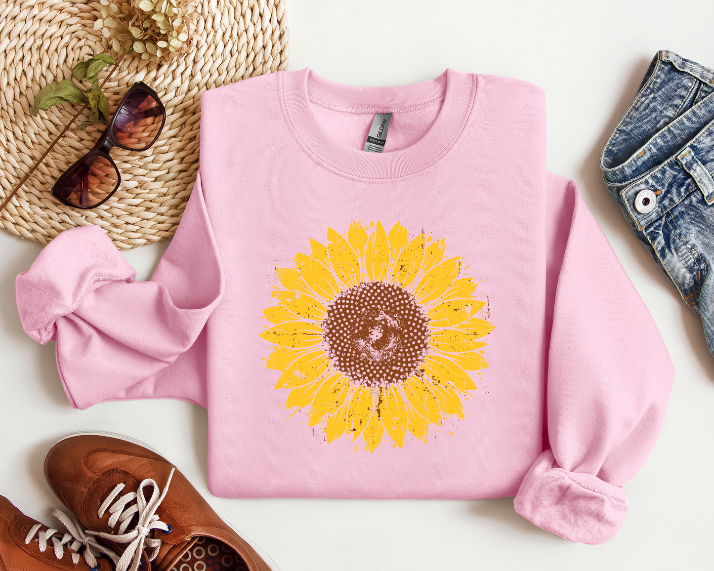 DISTRESSED SUNFLOWER CREW