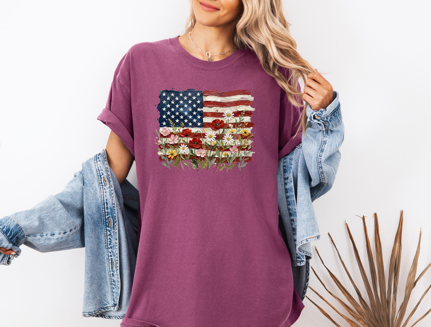 *NEW* AMERICAN FLAG FLORAL CC SHIRT