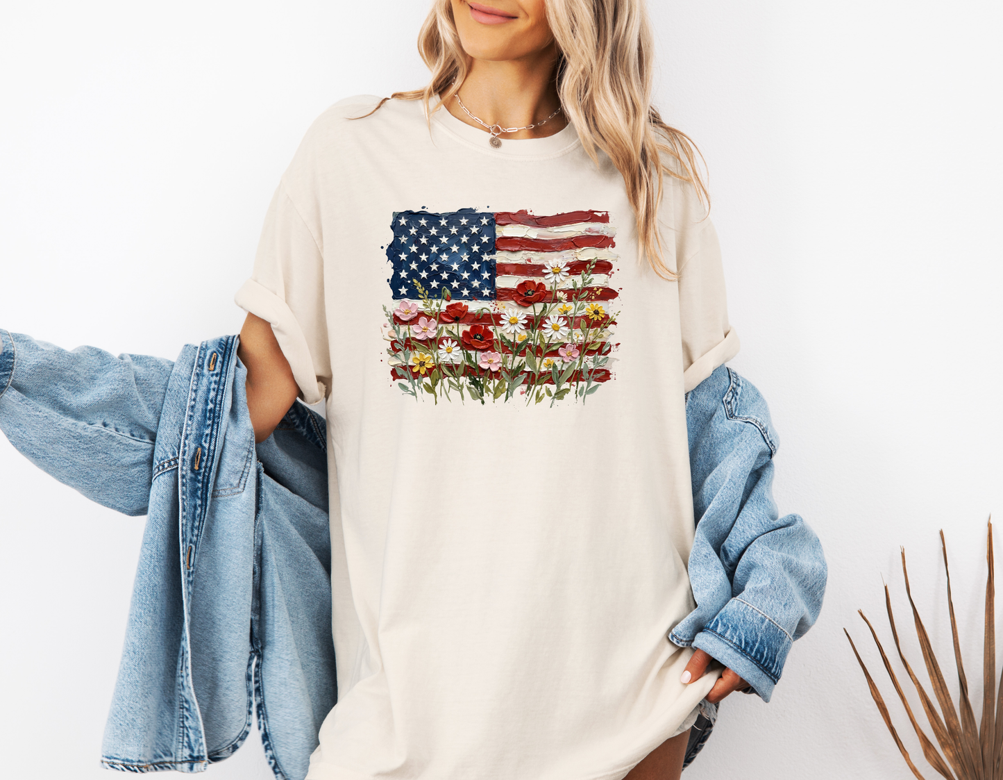 *NEW* AMERICAN FLAG FLORAL CC SHIRT