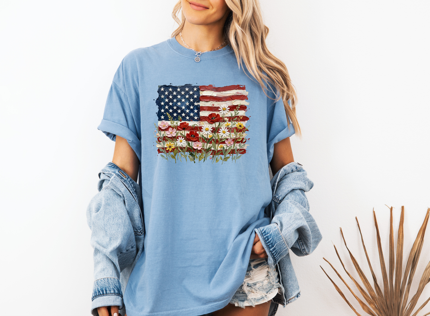 *NEW* AMERICAN FLAG FLORAL CC SHIRT