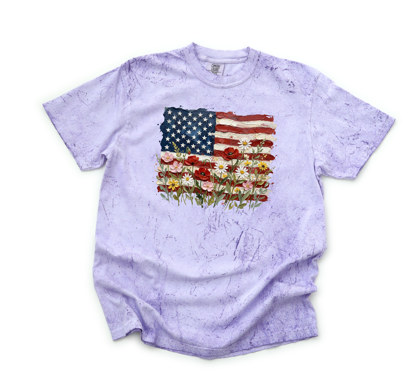 *NEW* AMERICAN FLAG FLORAL CC SHIRT