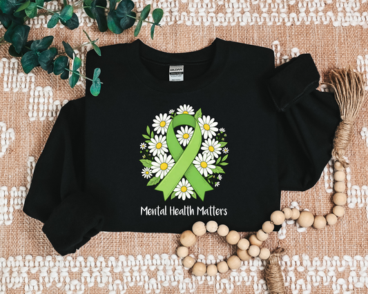 MENTAL HEALTH AWARENESS RIBBON CREWNECK