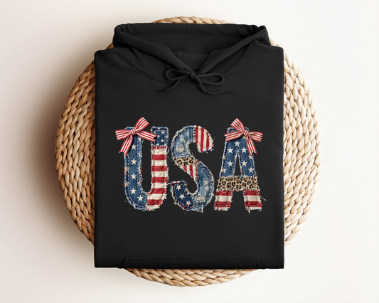 USA PATCHWORK HOODIE