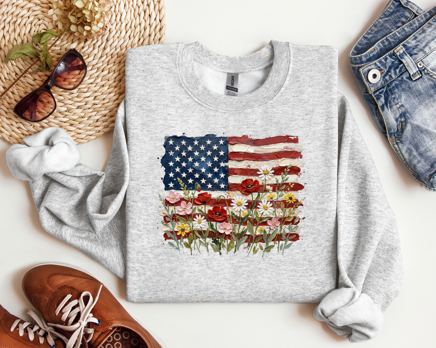 AMERICAN FLAG FLORAL CREW