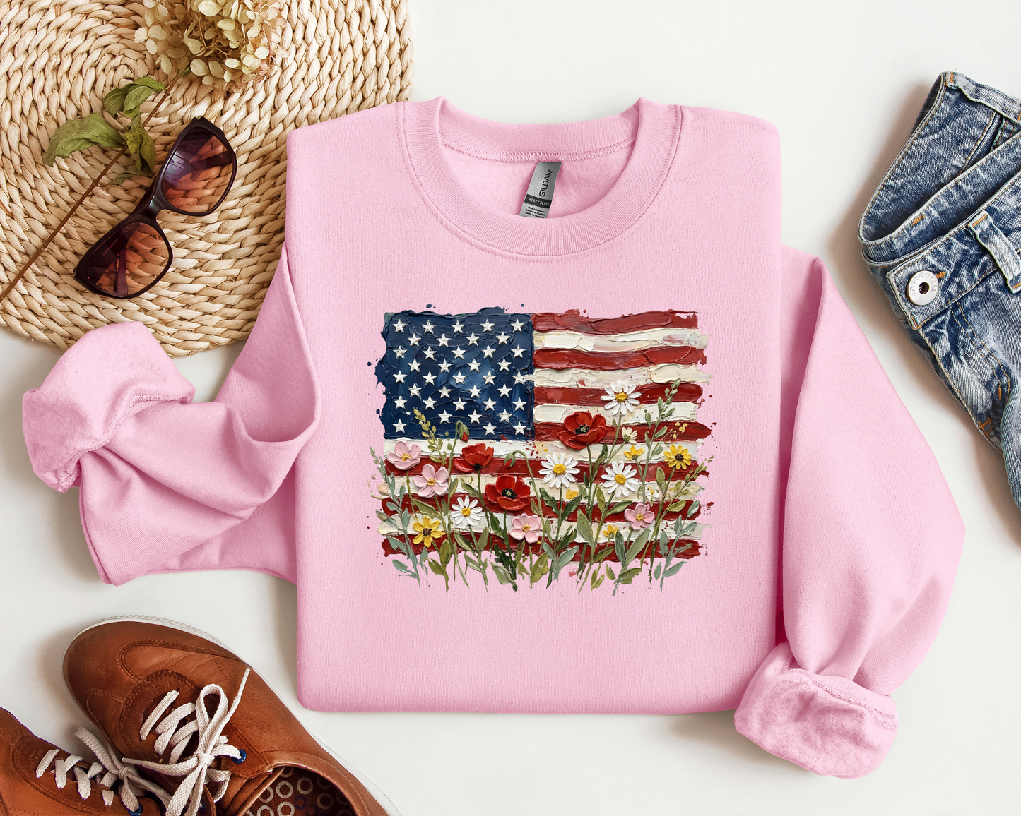 AMERICAN FLAG FLORAL CREW