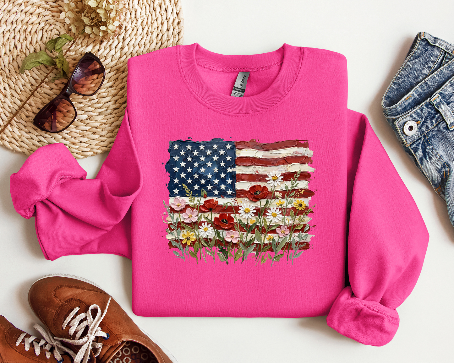 AMERICAN FLAG FLORAL CREW