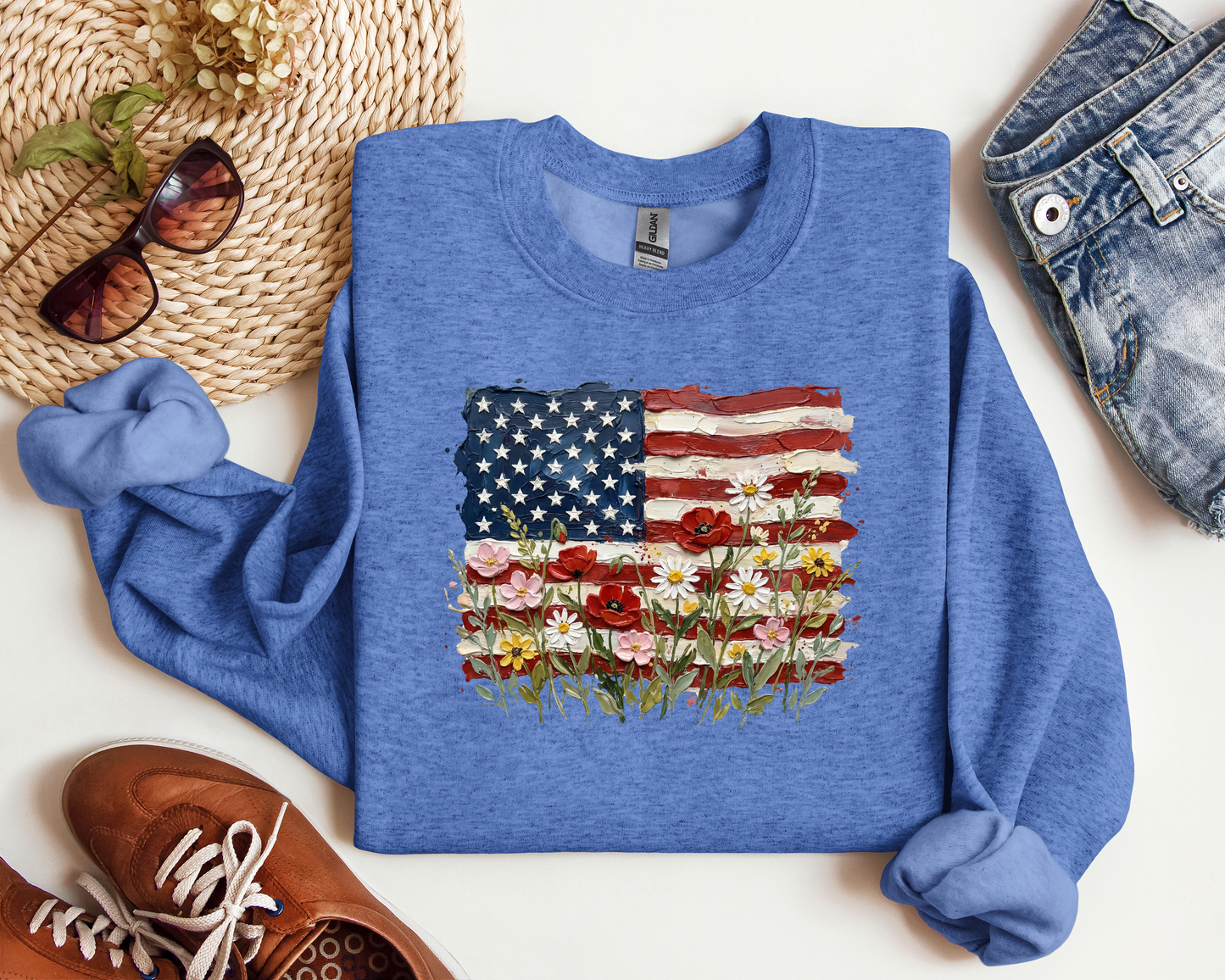AMERICAN FLAG FLORAL CREW
