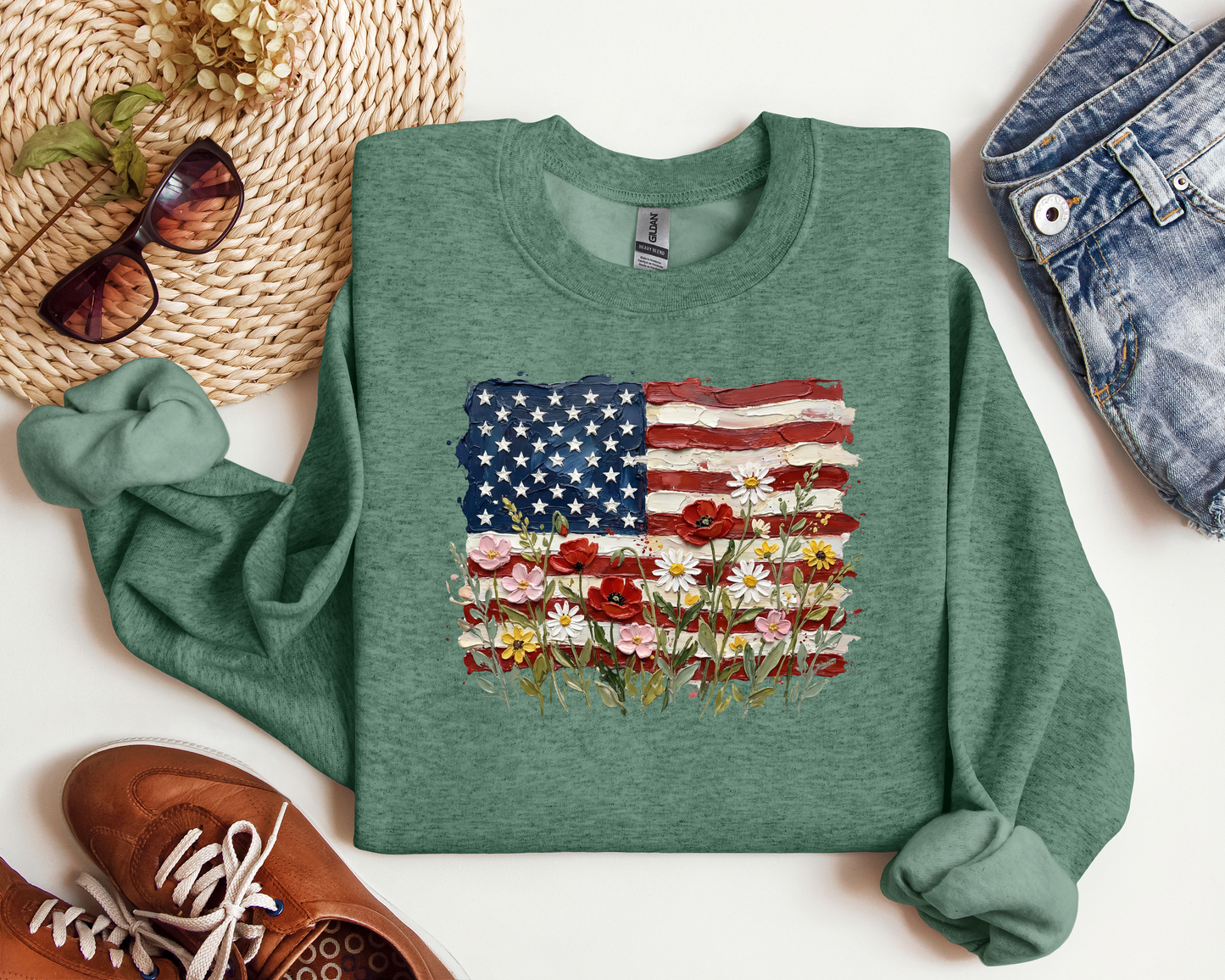 AMERICAN FLAG FLORAL CREW