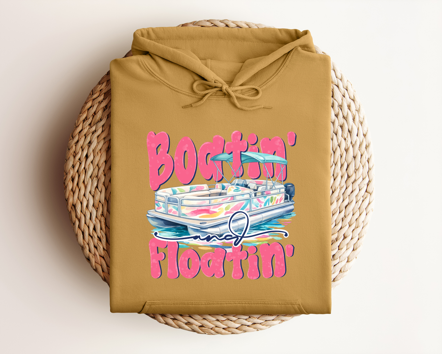 BOATIN' AND FLOATIN' HOODIE